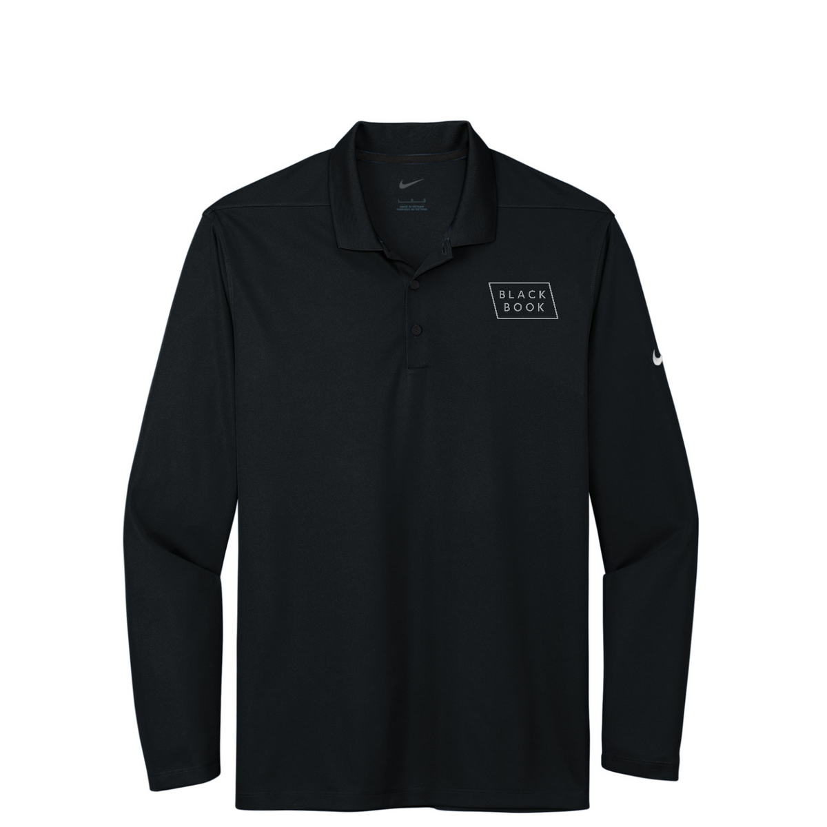 Nike Dri-FIT Micro Pique 2.0 Long Sleeve Polo — Black